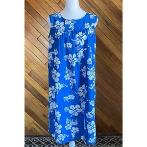 Vintage Ui Maikai Blue Sleeveless Aloha